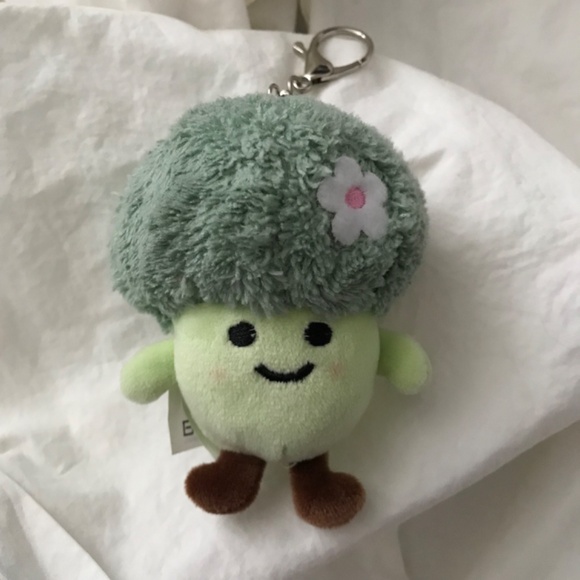 Broccoli Keychain Feminine Flower 4” x 3” - Picture 3 of 7